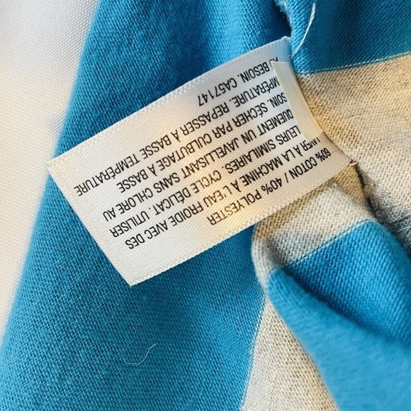 Women's Mossimo Supply Casual Dress XS Blue Gray Stripes Sleeveless Summer - Picture 8 of 8